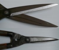 家庭用刈込鋏の刃研ぎ修理